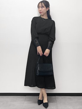 「Flolia（フロリア）のアイテム」を使った、GIRLさん（レディース・158cm）の冬コーディネート