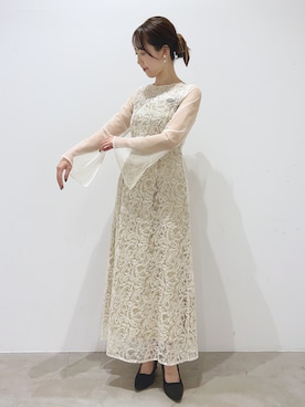 「アイテム（ドレス）」を使った、GIRLさん（レディース・158cm）の冬コーディネート