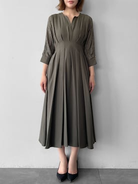 「アイテム（ドレス）」を使った、GIRLさん（レディース・160cm）の秋コーディネート