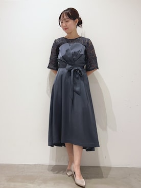 「アイテム（ドレス）」を使った、GIRLさん（レディース・158cm）の冬コーディネート