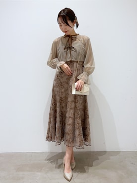 「アイテム（クラッチバッグ）」を使った、GIRLさん（レディース・158cm）の冬コーディネート