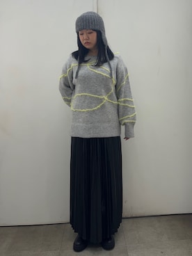 「SENSEOFPLACE」｜「アイテム（帽子）」を使った、ririkaさん（レディース・160cm）の秋コーディネート