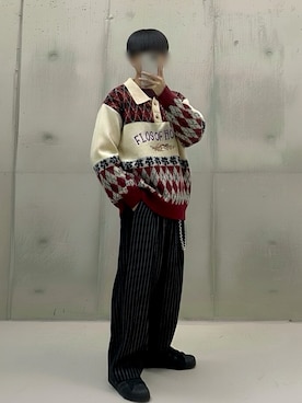 「アイテム（シューズ）」を使った、しゅーまいさん（メンズ・165cm・10代）の冬コーディネート