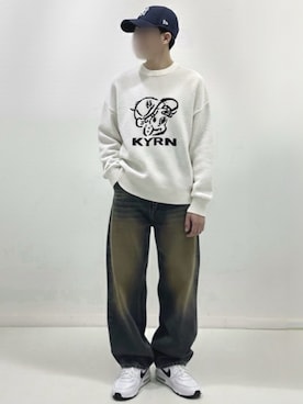 「アイテム（ニット/セーター）」を使った、しゅーまいさん（メンズ・165cm・10代）の冬コーディネート