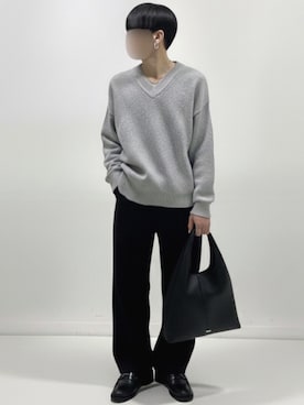 「アイテム（ローファー）」を使った、しゅーまいさん（メンズ・165cm・10代）の冬コーディネート