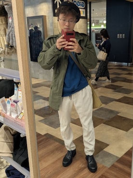 「アイテム（ハンチング/ベレー帽）」を使った、レモンティーЛемон чайさん（メンズ・166cm・30代）の秋コーディネート