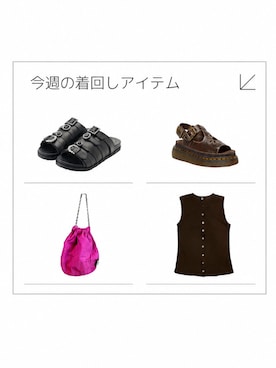 「WEEKLY REWEARの着回しアイテム（その他、その他）」を使った、fuji7722さん（レディース・160cm）の秋コーディネート