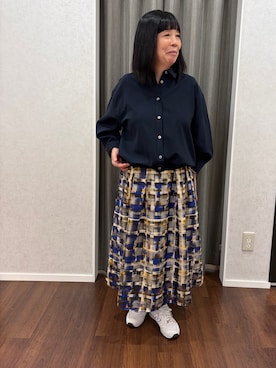 「UNTITLED（アンタイトル）のアイテム（シャツ/ブラウス）」を使った、mztさん（レディース・147cm）の夏コーディネート