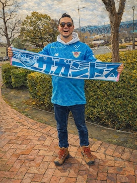 「KEEN（キーン）のアイテム」を使った、いでほさん（メンズ・165cm）の春コーディネート