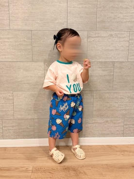 「Birthday（バースデイ）のアイテム」を使った、medoi2さん（キッズ・80cm）の夏コーディネート