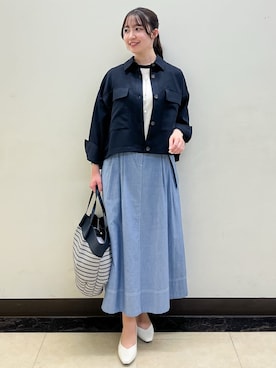 「Reflect（リフレクト）のアイテム（シューズ）」を使った、mikikoさん（レディース・160cm）の春コーディネート