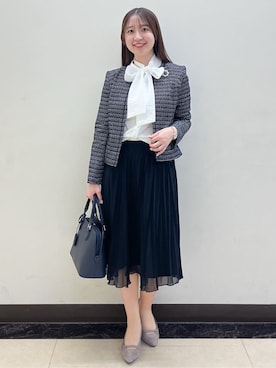 「Reflect（リフレクト）のアイテム（アクセサリー）」を使った、mikikoさん（レディース・160cm）の冬コーディネート