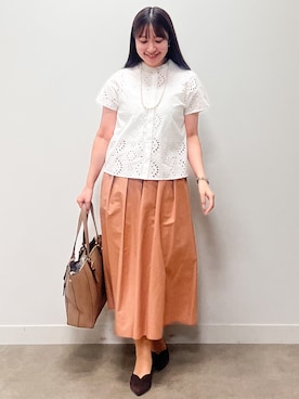 「Reflect（リフレクト）のアイテム」を使った、mikikoさん（レディース・160cm）の夏コーディネート