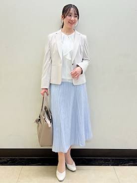 「Reflect（リフレクト）のアイテム（シューズ）」を使った、mikikoさん（レディース・160cm）の春コーディネート