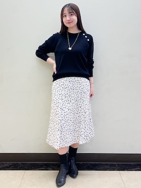 「Reflect（リフレクト）のアイテム（アクセサリー）」を使った、mikikoさん（レディース・160cm）の冬コーディネート