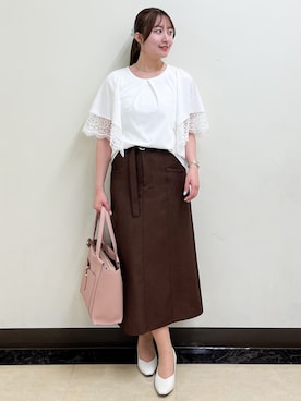 「Reflect（リフレクト）のアイテム」を使った、mikikoさん（レディース・160cm）の夏コーディネート