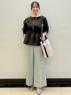 「アイテム（チャーム）」を使った、mikiko1011さん（レディース・160cm）の春コーディネート