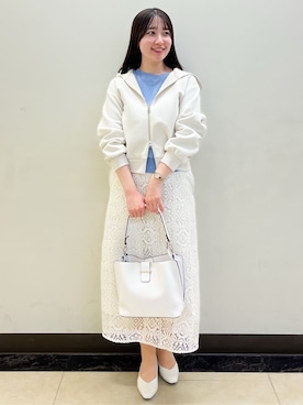 「Reflect（リフレクト）のアイテム（シューズ）」を使った、mikikoさん（レディース・160cm）の春コーディネート