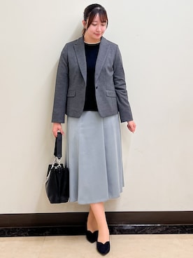 「アイテム（チャーム）」を使った、mikikoさん（レディース・160cm）の秋コーディネート