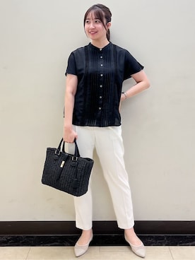 「Reflect（リフレクト）のアイテム（トップス）」を使った、mikikoさん（レディース・160cm）の夏コーディネート