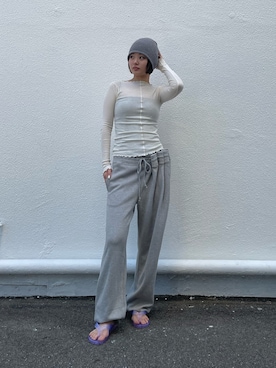 「BASERANGE（ベースレンジ）のアイテム」を使った、SAKIさん（レディース・165cm）の夏コーディネート