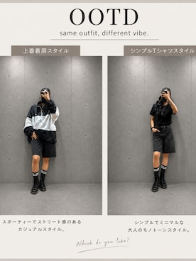 「GAP（ギャップ）のアイテム（トップス）」を使った、tnvomatsuさん（レディース・163cm）の夏コーディネート