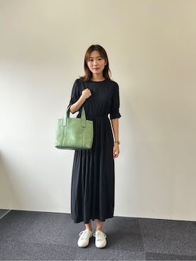 「HIROFU（ヒロフ）のアイテム」を使った、HIROFU本部スタッフさん（レディース・156cm）の秋コーディネート