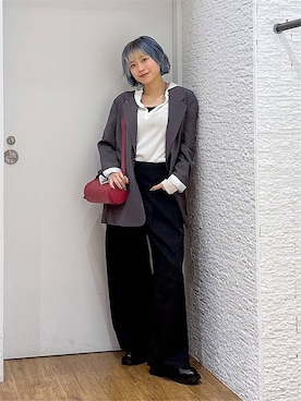 「GLOBAL WORK（グローバルワーク）のアイテム（ジャケット/アウター）」を使った、mhr01さん（レディース・158cm）の秋コーディネート