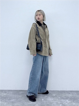 「GLOBAL WORK（グローバルワーク）のアイテム（ジャケット/アウター）」を使った、mhr01さん（レディース・158cm）の秋コーディネート