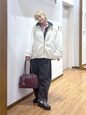 「アイテム（シュシュ）」を使った、mhr01さん（レディース・158cm）の秋コーディネート