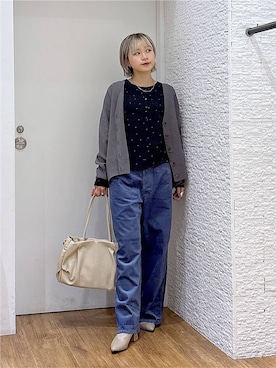 「GLOBAL WORK（グローバルワーク）のアイテム（パンプス）」を使った、mhr01さん（レディース・158cm）の秋コーディネート