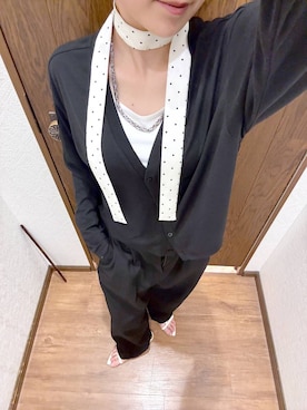「GLOBAL WORK（グローバルワーク）のUNISEX/ステンレスロックBOXネックレス/286987（ネックレス、グレー系）」を使った、mhr01さん（レディース・158cm）の夏コーディネート