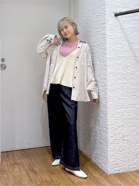 「GLOBAL WORK（グローバルワーク）のアイテム（アクセサリー）」を使った、mhr01さん（レディース・158cm）の秋コーディネート
