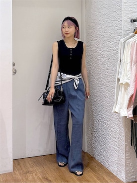 「GLOBAL WORK（グローバルワーク）のアイテム」を使った、mhr01さん（レディース・158cm）の夏コーディネート