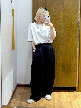 「GLOBAL WORK（グローバルワーク）のアイテム（トップス）」を使った、mhr01さん（レディース・158cm）の夏コーディネート