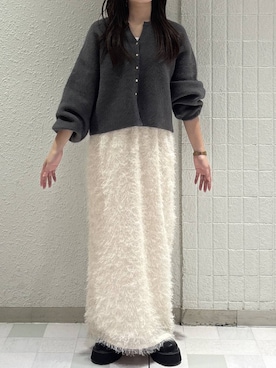 「A part by（アパートバイ）のアイテム（ブーツ）」を使った、あきさん（レディース・157cm）の秋コーディネート