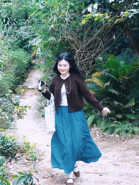 「Samansa Mos2 blue（サマンサモスモスブルー）のアイテム」を使った、phanhcute235さん（レディース・170cm）の春コーディネート