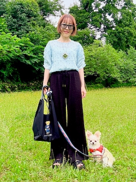 「coca（coca）（コカ）のアイテム」を使った、midoriさん（レディース・151cm）の夏コーディネート