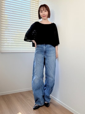 「coca（coca）（コカ）のアイテム（トップス）」を使った、midoriさん（レディース・151cm）の夏コーディネート