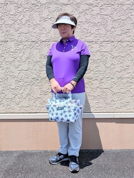 「アイテム（サンバイザー）」を使った、leok1110さん（レディース・156cm）の夏コーディネート