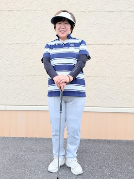 「アイテム（サンバイザー）」を使った、leok1110さん（レディース・156cm）の夏コーディネート
