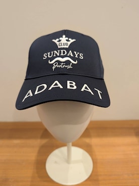 「adabat（アダバット）の◆【新レーベル ADABAT NAVY】サンデーズキャップ（キャップ、ブルー系）」を使った、leok1110さん（レディース）の夏コーディネート
