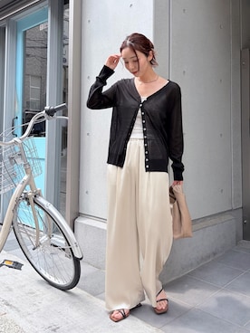 「Futier land（フューティアランド）のアイテム」を使った、kasuminさん（レディース・156cm）の春コーディネート