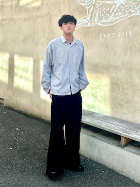 「Clarks（クラークス）のアイテム」を使った、うさマル〜休日のカフェ巡りコーデ〜さん（メンズ・178cm）の春コーディネート