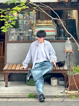 「JUNRED（ジュンレッド）のアイテム」を使った、うさマルさん（メンズ・178cm）の春コーディネート