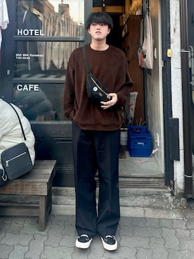 うさマルさん（メンズ・178cm）の冬コーディネート