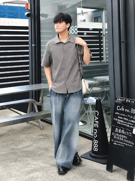 「epnok（エプノック）のアイテム」を使った、うさマル〜休日のカフェ巡りコーデ〜さん（メンズ・178cm）の夏コーディネート