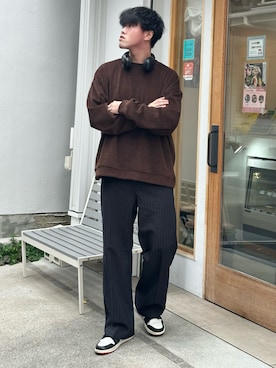 うさマルさん（メンズ・178cm）の冬コーディネート