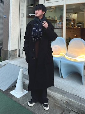 うさマルさん（メンズ・178cm）の冬コーディネート