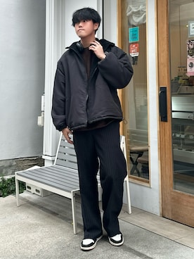 うさマルさん（メンズ・178cm）の冬コーディネート